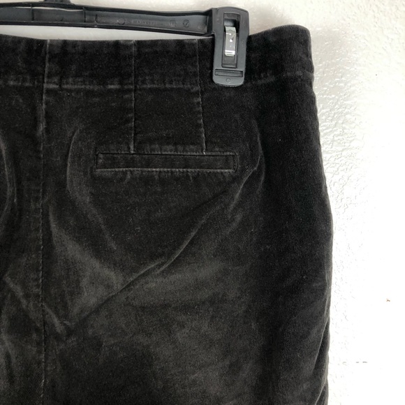 J. Jill Corduroy Pants Size 12P Petite Dark Brown Flat Front Ankle Pants - Picture 7 of 11